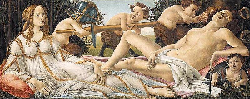 BOTTICELLI, Sandro Venus and Mars fg China oil painting art
